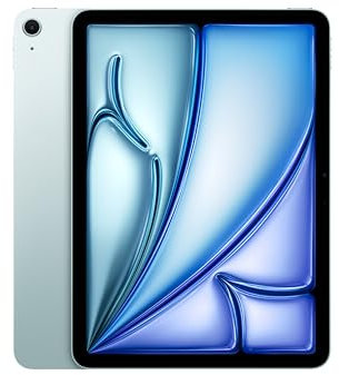Apple iPad Air 11'' con chip M3: Apple Intelligence, 128 GB, fotocamera frontale e posteriore da 12MP, Wi-Fi 6E, Touch ID, un giorno intero di batteria — Azzurro