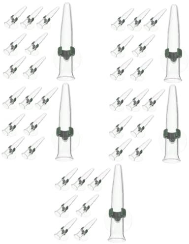 TOYANDONA Tubo Nutriente para Flores con Ventosa para Preservar La Flores para Floristerías Y Manualidades 8 Piezas X 5