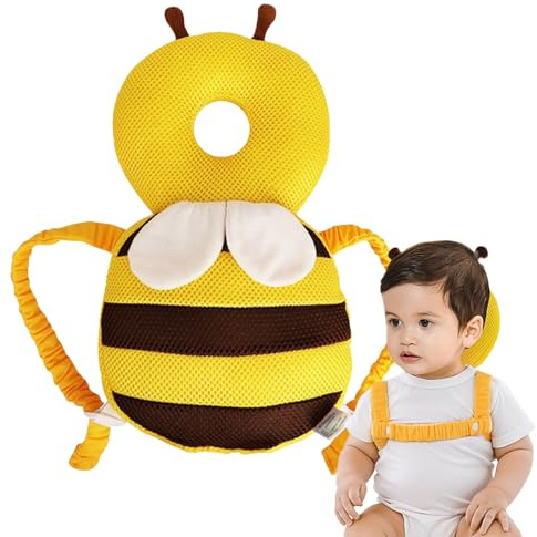 jamgeery Protección Para La Cabeza De Bebé, Protector De Cabeza Suave Con Diseño De Para Gatear, Accesorio Ajustable para Aprendizaje de Caminar en Bebés Viajes Interiores y Exteriores