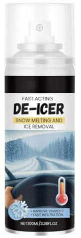 Spray anticongelante para parabrisas, 100 ml, larga duración, nieve y hielo derretido