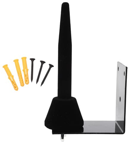 NUOBESTY Support pour Clarinette et Flûte en Fer Noir, Fixation Murale 3 Vis, Facile à Détacher, pour Studio de Musique