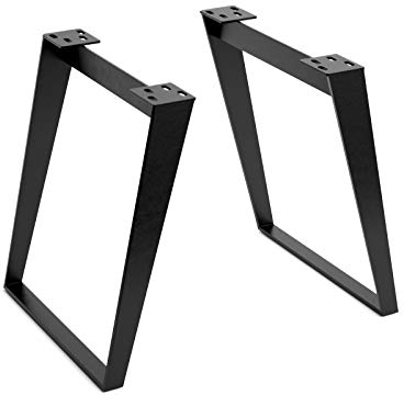 DELIFE Tischbeine Metall Schräg (2er-Set) Tischgestell