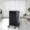 NRG 9 Fin Oil Filled Radiator Portable Electric Heater - Adjustable Thermostat-3 heat setting 2KW Black