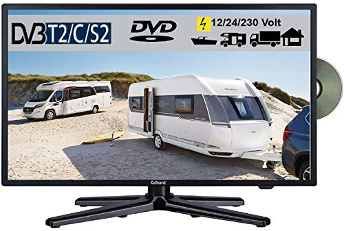 Gelhard GTV2282PBT LED 22 Zoll Wide Screen TV DVD DVB/S/S2/T2/C 12/24/230 Volt