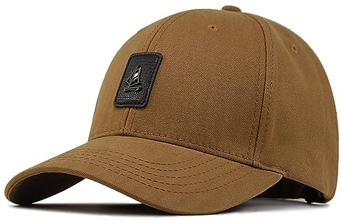 Baseball Cap for Men Big Head Hats Oversize XXL Cotton Caps Plus Size Sports Hat Adjustable Khaki