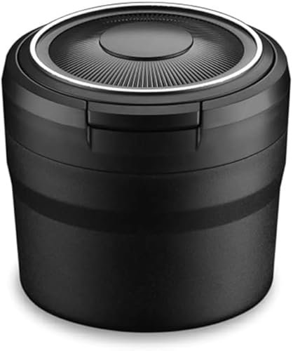 LUlude Cenicero de Coche para KIA Opirus/Optima/Picanto/Pride/Rio, cenicero de Exterior portátil Multifuncional con Tapa, ignífugo, Cortaviento y antiolor