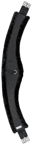WALDHAUSEN Lune Longue sangle avec fourrure en peluche Noir/noir 135 cm