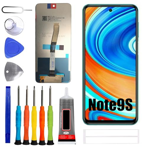 ERYNK Pantalla LCD para Redmi Note 9S (Note 9 Pro M2003J6A1G [con huellas dactilares] [6,67 pulgadas] Pantalla LCD táctil digitalizador con juego de herramientas