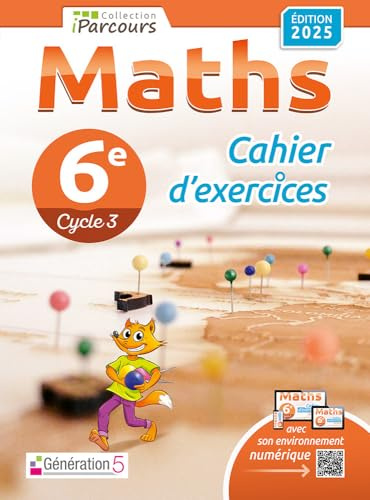 Maths 6e iParcours: Cahier d'exercices