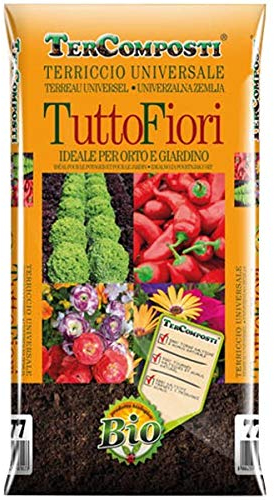 TERCOMPOSTI tuttofiori terreau Universel DE 70 litres pour Potager et Jardin