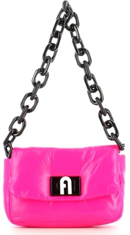 Furla 1927 Soft Mini Shoulder Bag Neon Pink
