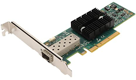 Tarjeta de Red SFP PCIE Nic, Adaptador de Red Inalámbrica PCIE X8 de 10 Gbps Compatible con Placas Base de Computadora Doméstica, Servidores, para Windows Server 2003/2008/2012, para Win7, para Win10