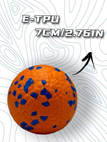 XL 7.0cm Hundeball Unzerstörbar,Hundeball,Hundespielzeug Ball,Unzerstörbar Gummi Hohe Dehnbar Hundebälle,Langlebiger Solider Interaktives Ball,Widerstandsfähige Zähne Training Wasserspielzeug