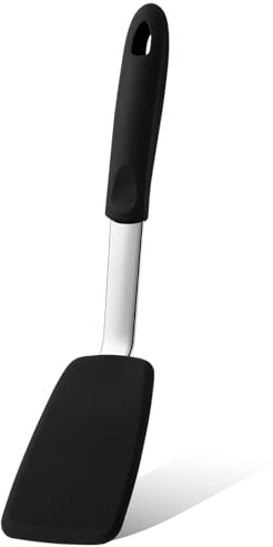 Yetene Medium Silicone Spatula Flexible Silicone Cookie Spatula Heat Resistant Medium Pancake Turner for Kitchen Use Nonstick Cookware No Scratch Cooking Flipper for Egg Pancake