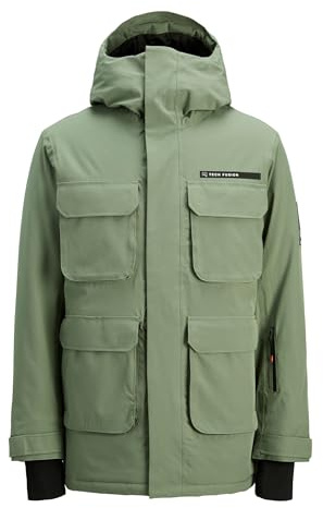 JACK & JONES Jjvaujany Ski Jacket Aw25 Aw25-Chaqueta de esquí, Laurel Wreath, L Hombres