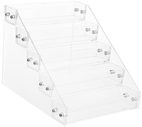 VINTORKY Acryl Nagellack Organizer Transparent Praktisches Maniküre Aufbewahrungsregal Kosmetik Regal Für Nageltechnik Make-up Aufbewahrung Tablett Stilvolles Design
