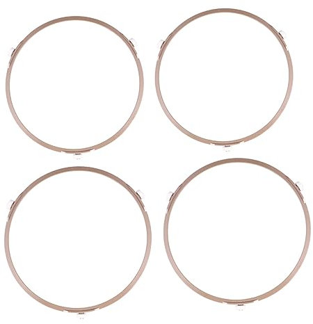 KICHOUSE 4pcs Microwave Turntable Plate Rack Ring Holder Deformation Safe Material