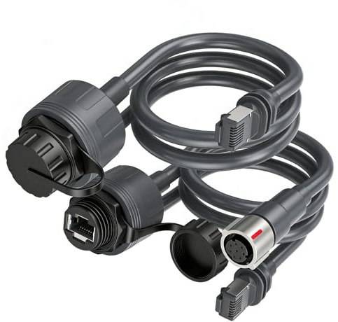 YWBL-WH Rektangulär Satellite SPX Hane Till RJ45-adapter, IP68 Ethernet-kabelförlängning med SPX-kontakt och Hona RJ45-adapter, för Gen3 Rektangulär Satellitenhet