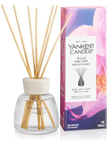 Yankee Candle Diffusore a Bastoncini | Wild Orchid | Per Spazi Piccoli e Medi | Fino a 10 Settimane di Fragranza