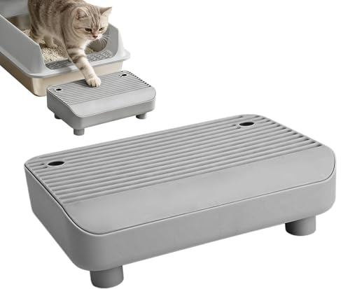 Kattsteg för Kattlåda - Låga Trappsteg för Kattlåda | Spårstoppande ströfångare - Djurägare, Tränare, Djurälskare, Kontor, Sovrum, Vardagsrum, Badrum