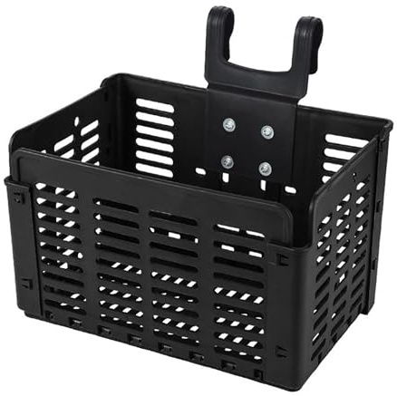 SHINEOFI Cesta Plegable para Bicicleta de Plástico Superficie Lisa y Fácil de Desmontar, Adecuado para Manillar y Transportar Mochilas Escolares