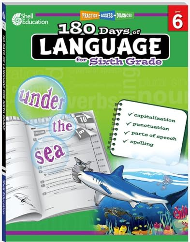 180 Days of Language for Sixth Grade: Practice, Assess, Diagnose (180 Days of Practice)