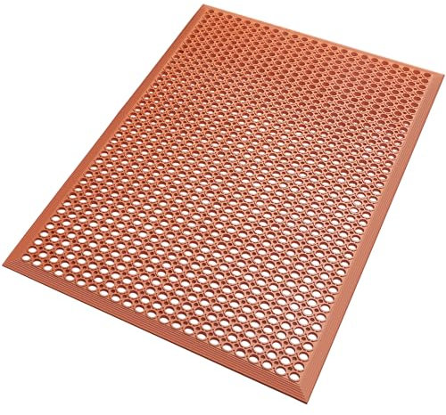 Rubber Floor Mats Anti-Fatigue Kitchen Floor Mat New Bar Floor Mats Commercial Heavy Duty Red Rubber Out Door Mat 36 x 60