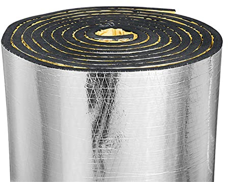 Car Heat Sound Deadening Insulation Mat, - 394 Mil 10.8 Sqft Automobile Sound Deadening & Heat Insulation Material for Auto Hood Engine Roof Door and Trunk,40 Inch x 40 Inch, Aluminum Foil Finish