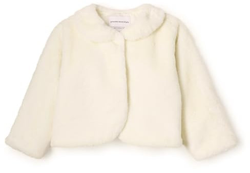 Amazon Essentials x Sofia Grainge - Chaqueta de piel sintética para niña, color marfil, 18 meses