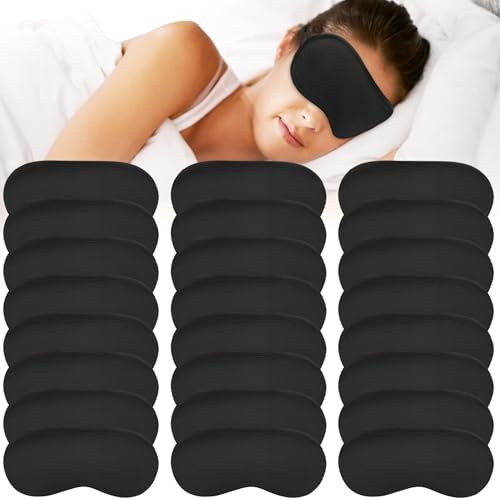 Tczecoo 100 mascherine per dormire, maschera per gli occhi, maschera per dormire in seta con cinghie elastiche, copertura per gli occhi per donne e uomini, occhiali da notte portatili per viaggi,