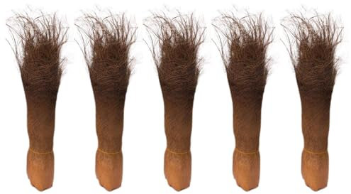 Yardwe 5 Fogli Di Corteccia Di Palma Vivida Per Decorazioni Da Giardino Corteccia Di Palma Naturale Elegante Verde Per Vasi E Acquari