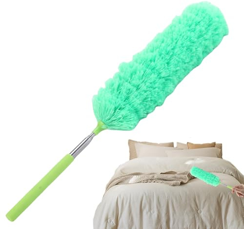 Estensione Per Spolverino - Piumino Telescopico, Spolverino In Fibra Riutilizzabile, Spazzola Flessibile Per Spolverare - Spolveriino Per Ragnatela Con Asta Telescopica, Spazzola Per Ragnatela Spolve