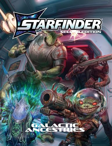 Paizo Starfinder Galactic Ancestries Hardcover - 21 New Playable Alien Ancestries for Starfinder Second Edition RPG, Compatible with Pathfinder 2E