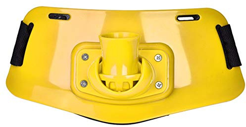 Dilwe Porta Canna da Pesca Regolabile Cintura da Combattimento in Piedi Stand Up Fishing Holder Rod Rack Holder Belt per Pesca(Giallo)