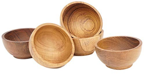 Windalf Kleine Dip Schale DEA Ø 7 cm Mini Fairy Deko-Schale für Nüsse Pralinen Schmuck Geschenke Handarbeit aus Holz