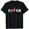 Coach Basketball T-Shirt fr Mnner - Schwarz, S, Kurzarm, Unisex, Sport
