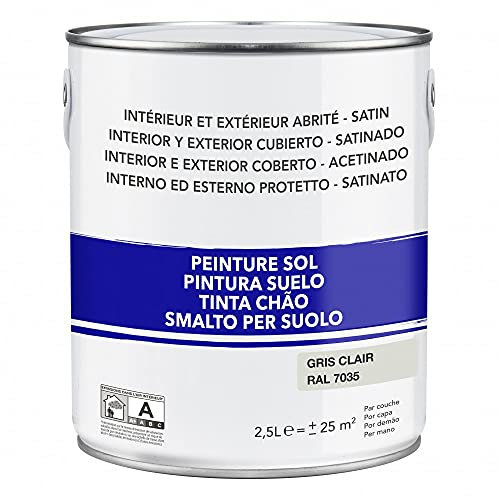 Peinture Sol extérieur/intérieur Gris Clair satiné 2.5 l