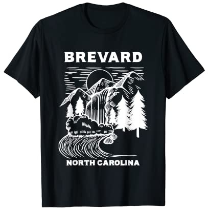 Brevard North Carolina Waterfall NC Trip Souvenir T-Shirt