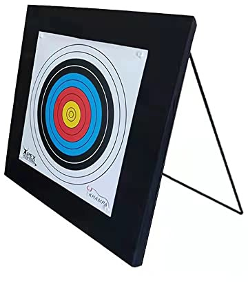 Square Archery Target – Double Layer Foam Archery Targets for Backyard – Durable Bow Target Including 2 Paper Targets & Push Pins - All-in-One Setup Bow and Arrow Targets