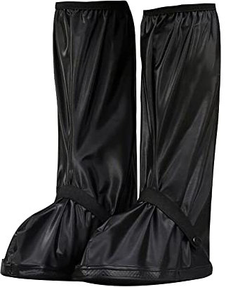 Cubierta para zapatos de lluvia, cubierta para zapatos de bicicleta, impermeable, antideslizante, protección contra la lluvia, cubierta para zapatos, cubierta reforzada con aletas altas para lluvia