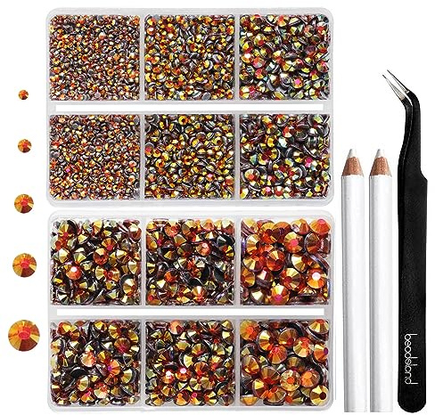 Hotfix strass set, hyacint AB, blandade 5 storlekar 6736 st, SS6-SS30