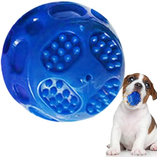 Amesor Pelotas para Perros | Antiestrés con Sonido | Pelota Interactiva para Adiestramiento Canino Y Juego Exterior En Jardín Parque Playa