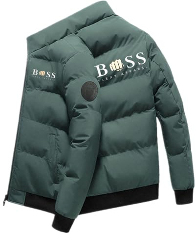Moda Parka da Uomo, London Invernale da Giubbotto, Giacca a Vento Calda e Grossa, Outdoor Antivento Giubbotto Parka, Bos Logo, Unisex Abbigliamento per Esterni. S-XXXL