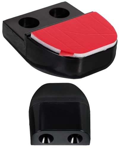 Abaodam 2 Silbatos de Ciervo para Coche Negro, Dispositivo de Advertencia Ultrasónico para Vehículos, Ahuyentador de Animales Salvajes Seguro para Conducción, Compatible Automóviles