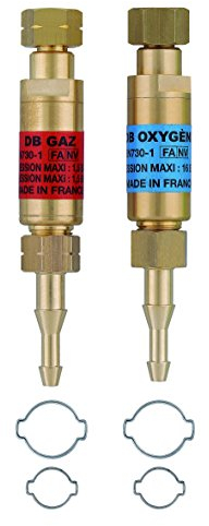 Válvula Antirretorno Manguera O/A + 4 Abrazaderas - Accesorios de Soldadura - Máquina de Soldar - Herramienta para Soldadura - Antorcha de Soldadura - Repuesto Soldadura - EXPRESS