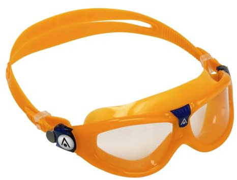 Aqua Sphere Seal Kid 2 Schwimmbrille Orange & Blau - Klare Linse