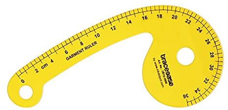 Traceease French Curve Template, Garment Ruler Sewing Tailoring Tools Stencils- 9.5 Inches Long