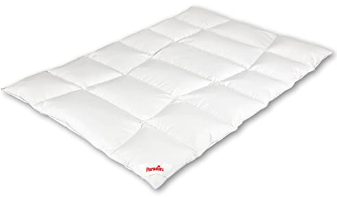 PARADIES Galia 90 Daunenbettdecke 135x200 cm - Winterdecke, Gänsedaunendecke 90% Daunen 10% Federn