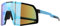 Surf Monkey Polarisierte Sonnenbrille mit 3 austauschbaren Gläsern | Fahrradbrille | Mountainbike, Radfahren, Laufen, UV 400, winddicht, für Damen und Herren (blau)