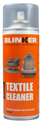 Blinker - Limpiador Textil - Espuma Seca Disuelve Suciedad y Manchas - Fórmula de Acción Rápida - Protección Contra Polución - Limpiador Multisuperficies - Seguro para el Ozono - 400ml